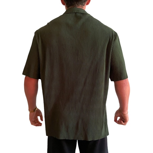 Ribbed Olive Green Zara Shirt - Picture 6 of 6